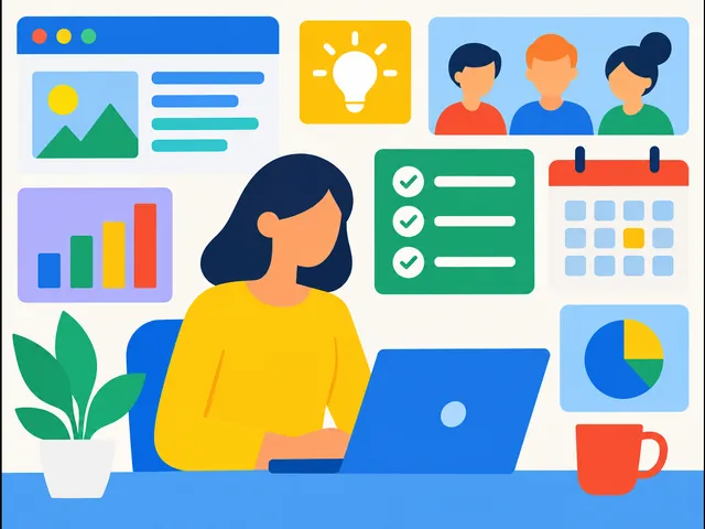 플랫 디자인 — AI로 만든 예시 일러스트