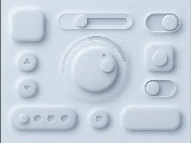 뉴모피즘 — AI로 만든 예시 일러스트